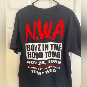 NWA Boyz In The Hood Tour T shirt